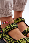 Sandały Damskie Limonkowe Lee Cooper LCW-23-34-2609
