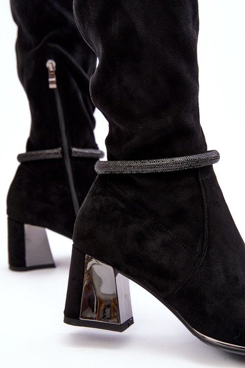 Women's Over-the-Knee Boots on Heel D&A MR870-65 Black