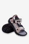 Sandałki Dziecięce Szaro-Różowe Lee Cooper LCW-23-34-1681