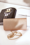 Elegant Clutch Bag With Glitter Rose Gold Remiala