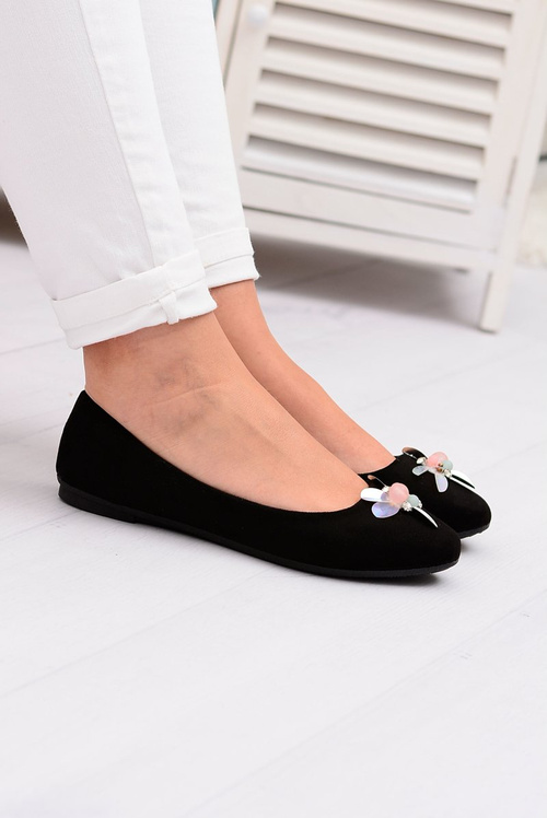 Suede Black Women's Ballerinas Lords Blume