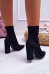 Women's Stiletto Heeled Boots Black Pontiac