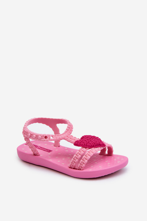 Dziecięce Sandałki Z Sercem Różowe 81997 Ipanema My First Baby