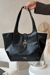 Shopper Bag with Clasp NOBO BAG6010-020 Black