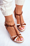 Women’s Sandals On Wedge Sergio Leone Brown SK308