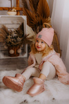 Children's Snow Boots Pink Frosty