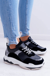 Sporty Women's Thick Sole Shoes Black Remember