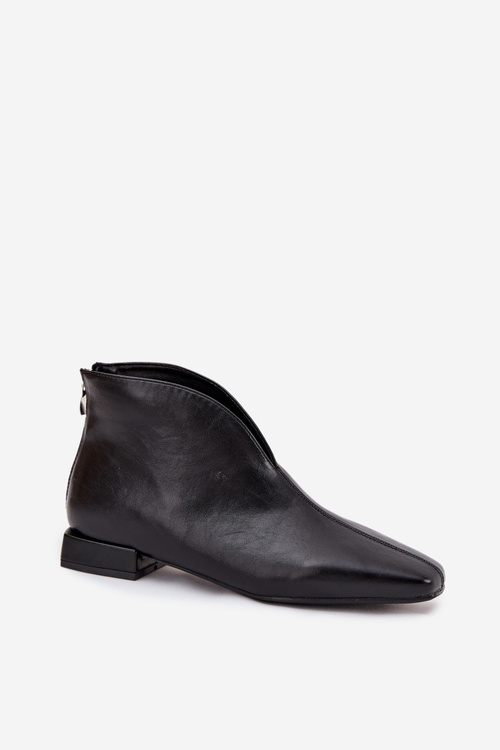 Women's ankle boots with delicate heels black Elvienne