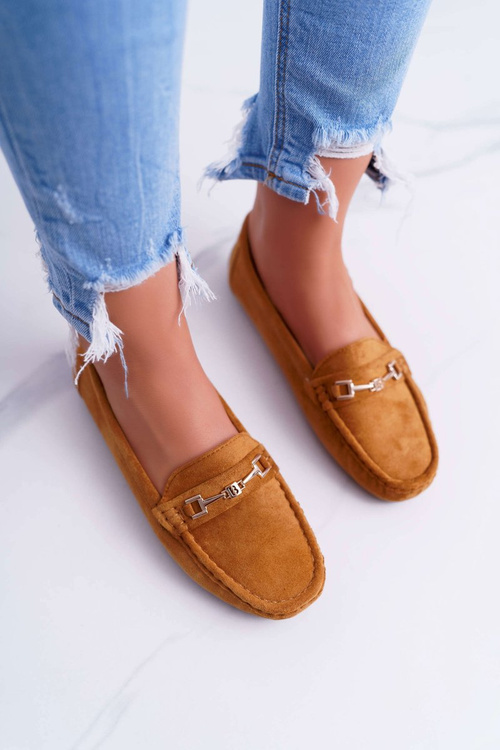 Mokassins Women's Lightweight Eco-suede Camel Think