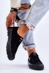 Trampki Niskie Damskie Platforma Czarne Lee Cooper LCW-23-44-1652L