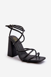 Stylish Black High Heel Sandals Josette