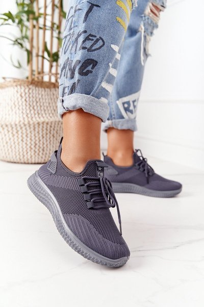 Buty Sportowe Wiązane Szare Roxy