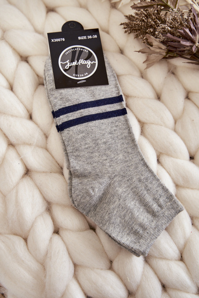 Women's cotton ankle socks Grey