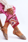 Elegant Women's Sandals Flat Rose Gold Sheia