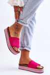 Women's Smooth Suede Slippers Fuchsia Hayen