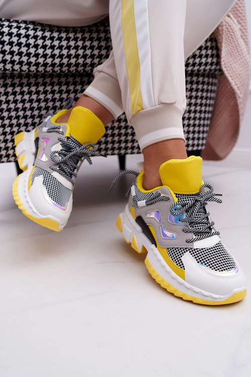 Women's Sports Shoes Colored Insert Yellow Colored
