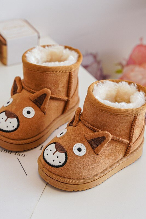 Children's Insulated Boots Snow Boots Camel Vavena