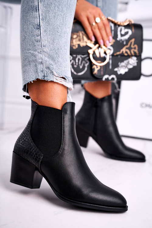 Women’s Boots On High Heel Sergio Leone Black BT613