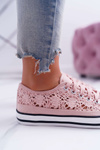 Sneakers Women's Low Lace-up Pink Veroli