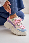 Damskie Sneakersy Masywna Platforma Sznurowane Multikolor Nevela