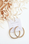Fashionable earrings in the shape of a circle gold