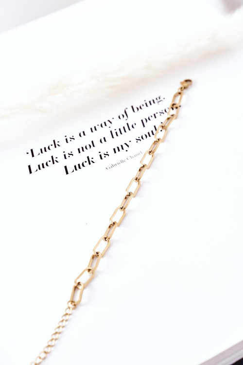 Bracelet On A Thick Chain Gold