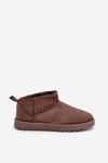 Low Snow Boots Made Of Eco Suede Brown Nelsanna