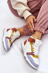 Buty Sportowe Trampki Wysokie Damskie Multikolor Rumour