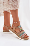 Women's Sandals With Weaving Multicolor Jelana