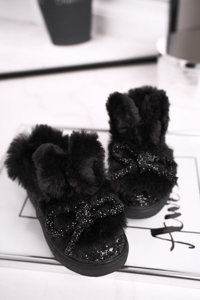 Children's Sneakers Warm Black Mumi