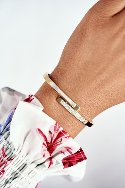 Women's Bracelet Steel With Zircons Gold Sekvana