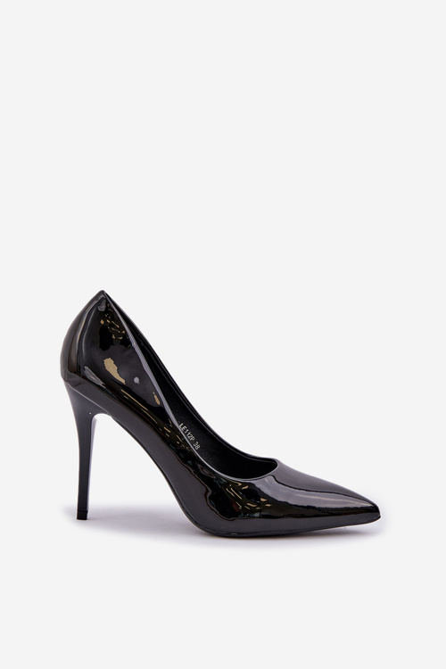 Patented High Heels With Pointed Toes Black Omenra