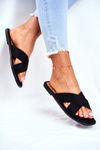 Women's Slides With Cross Straps Black Philippines