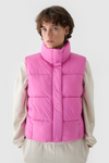 Kamizelka Bezrękawnik Puchowy Z Wypełnieniem Syntetycznym 4F 4FWAW24TVJAF140-54S Różowa