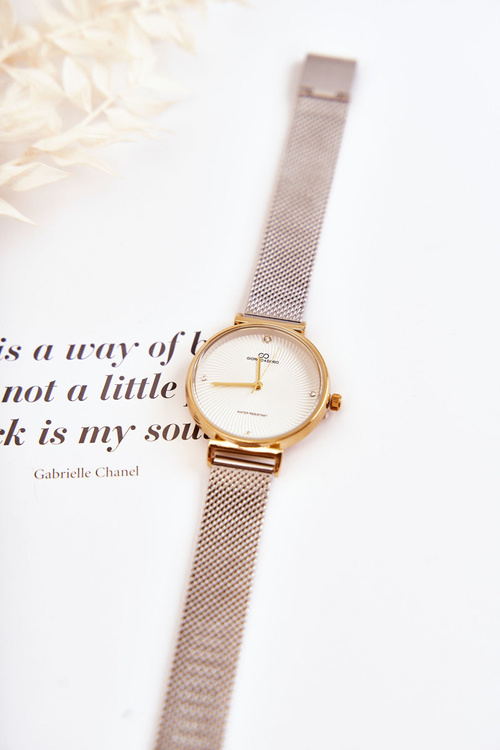 Zegarek Damski Wodoodporny Bransoleta Złoto-Srebrny Giorgio & Dario