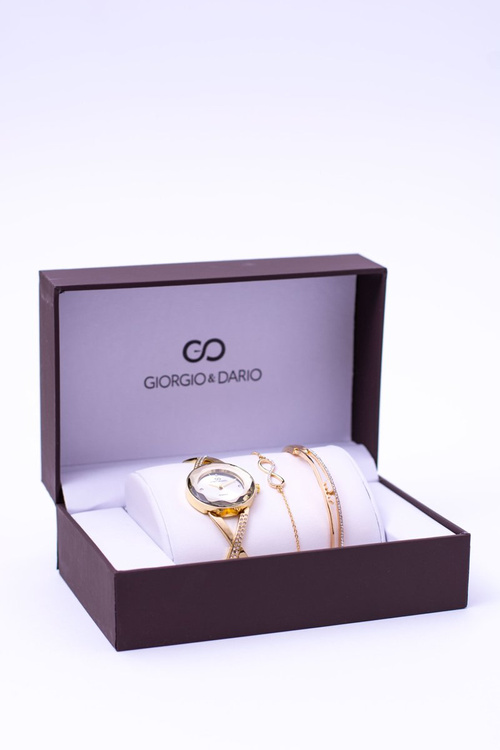 Giorgio Dario Set Gold Watch Bracelets
