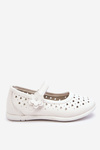 Children's Openwork Ballerinas White Lenna