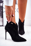 Suede High Heel Shoes GOE GG2N3033 Black
