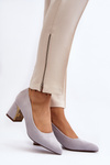 Grey Pumps with Stiletto Heel Stelloria