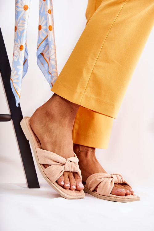 Women's Fashionable Suede Slippers Nude Lorrie