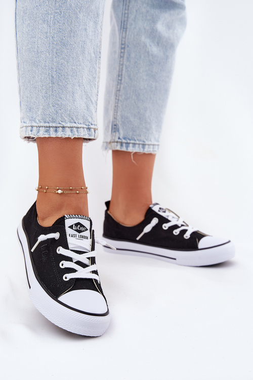 Trampki Damskie Materiałowe Lee Cooper Czarne LCW-25-02-3299L