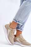 Women's Light Sports Shoes Memory Foam System Big Star LL274294 Beige