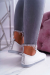 Women's Sneakers White Grey Strap Nigrid
