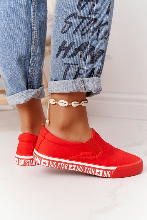 Women's Slip-on Sneakers Big Star HH274010 Red