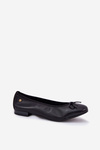 Leather Ballet Flats Women Maciejka P6800-01 Black