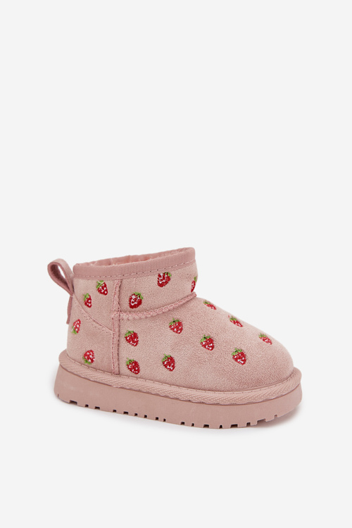 Children's Snow Boots with Strawberries Pink Gracina
