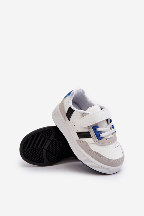 Classic Kids' Sports Shoes White-Blue Marlin