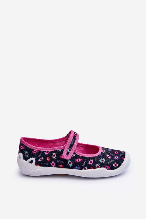 Girl's Ballet Flats Befado 114Y518 Navy-Pink