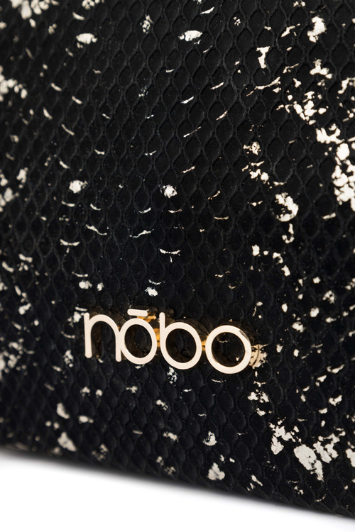 Classic Messenger Bag Snake Pattern NOBO N1340-CM23 Black-Gold