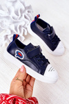Children's Sneakers With Velcro Navy Cartoon